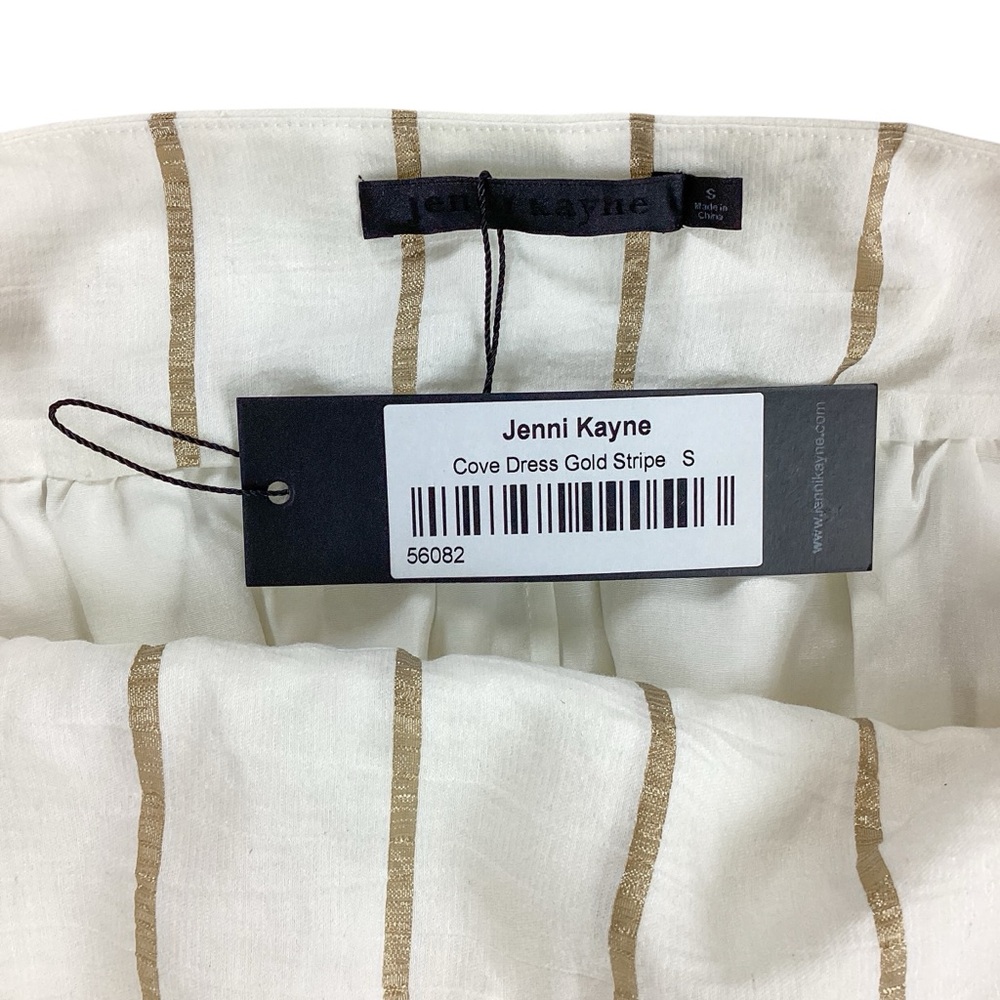 Jenni Kayne NWT Size S Cove Dress Gold Stripe Striped Maxi Dress - Picture 4 of 8